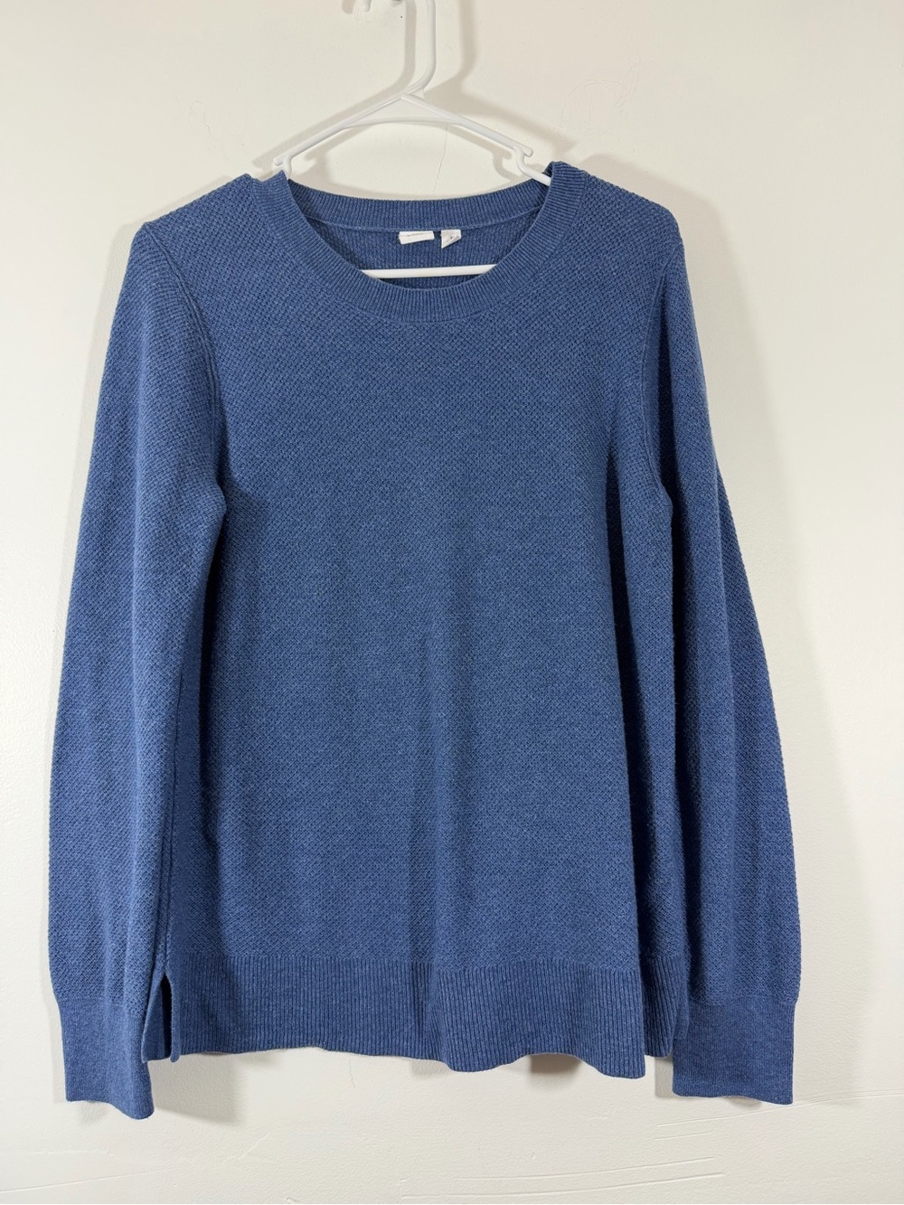 GAP womens Denim Blue Crewneck Sweater